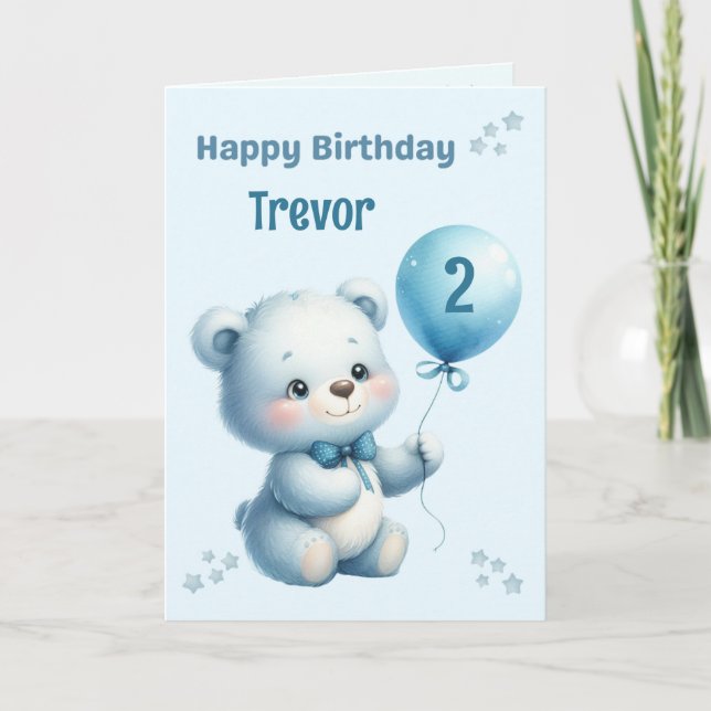 Carte d'anniversaire personnalisée pour les enfant (Devant)