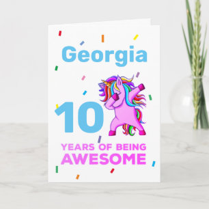 Carte d'anniversaire personnalisée pour les filles