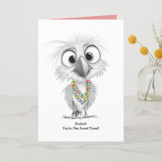 Carte d'anniversaire personnalisée pour les oiseau
