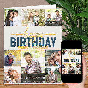 Carte d'anniversaire personnalisée pour tout âge a