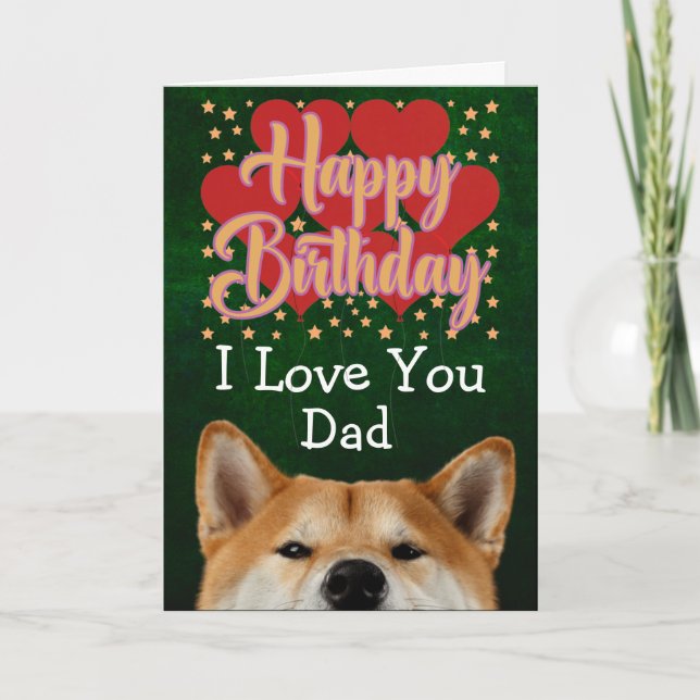 Carte d'anniversaire personnalisée pour votre père (Devant)