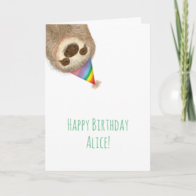 Carte d'anniversaire personnalisée Stanley (Devant)