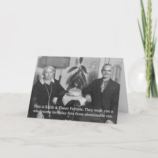 Carte d'anniversaire photo sarcastique