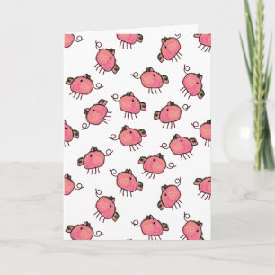Carte d'anniversaire Pig Out