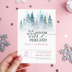 Carte d'anniversaire Pinetree Aquarelle Onderland