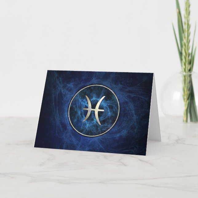 Carte d'anniversaire Pisces (Devant)