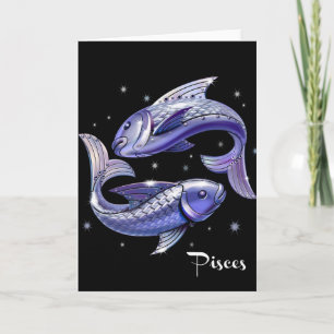 Carte d'anniversaire Pisces