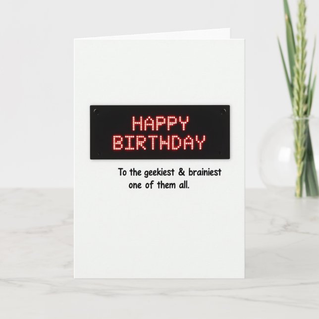 Carte d'anniversaire Pixel (Devant)