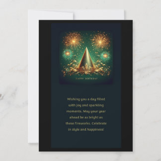 Carte d'anniversaire plate