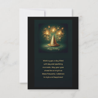 Carte d'anniversaire plate