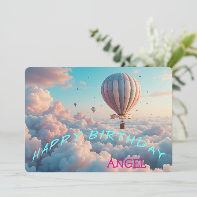 Carte d'anniversaire pleine de joie (Debout devant)
