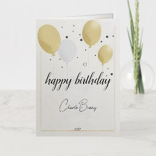Carte d'anniversaire Plied Foil