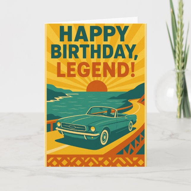 carte d'anniversaire pliée (Devant)