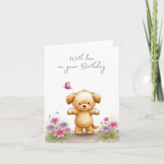 Carte d'anniversaire pliée