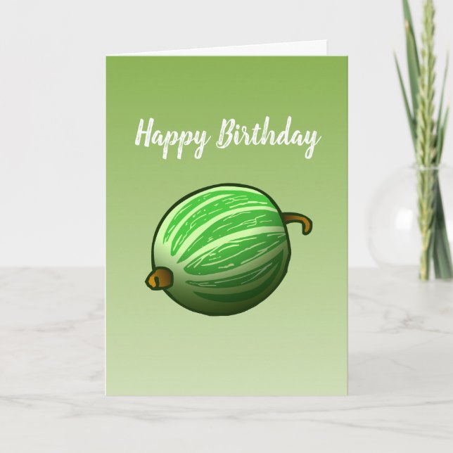 Carte d'anniversaire pliée aux fruits de canneberg (Devant)