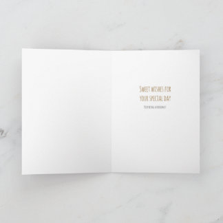 Carte d'anniversaire pliée en beignet