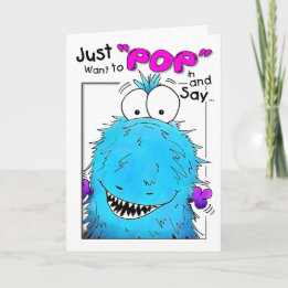 Carte d'anniversaire Popup By Blue Fuzzy Monster