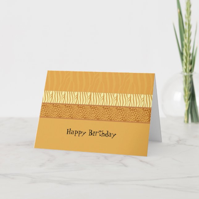 Carte d'anniversaire poster de animal (Devant)