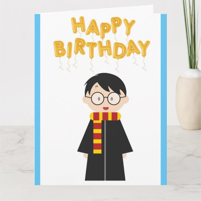 Carte d'anniversaire Potter Happy (Devant)