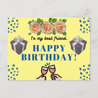 Carte d'anniversaire pour ami