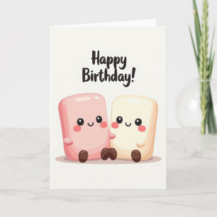 Carte d'anniversaire pour amis doux