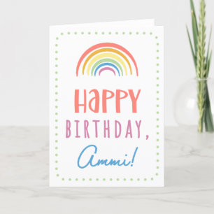 Carte d'anniversaire pour Ammi