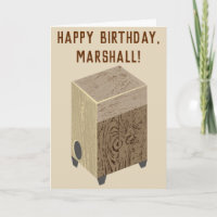 Carte d'anniversaire pour Cajon Drum