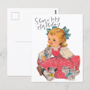 CARTE D'ANNIVERSAIRE POUR CHATONS Carte postale