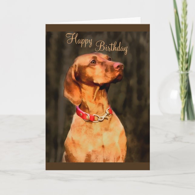 carte d'anniversaire pour chien mignon (Devant)