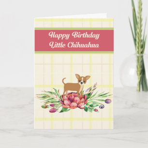 Carte d'anniversaire pour Chihuahua Chig