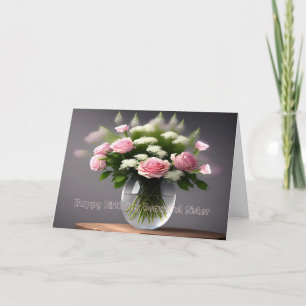 Carte d'anniversaire pour de belles soeurs Roses à