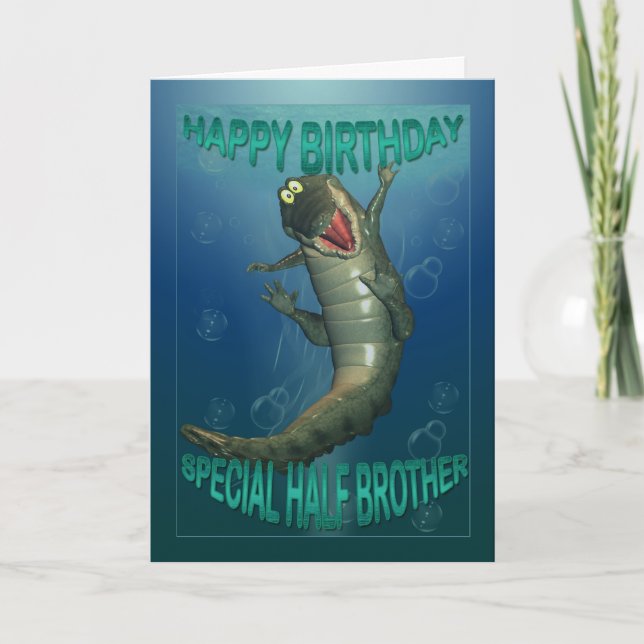 Carte d'anniversaire pour demi-frère, collant (Devant)