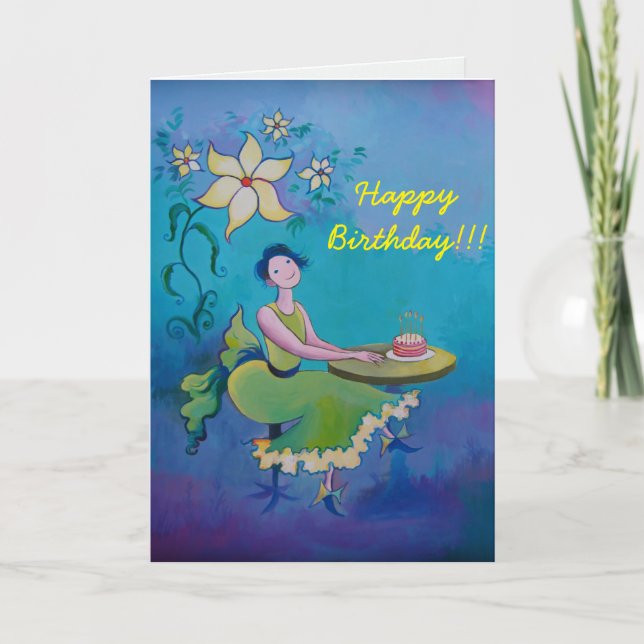 Carte d'anniversaire pour elle (Devant)