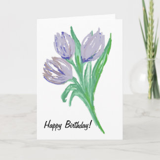 Carte d'anniversaire pour elle 5" x 7" pliée