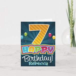 Carte d'anniversaire pour enfants - Ballons