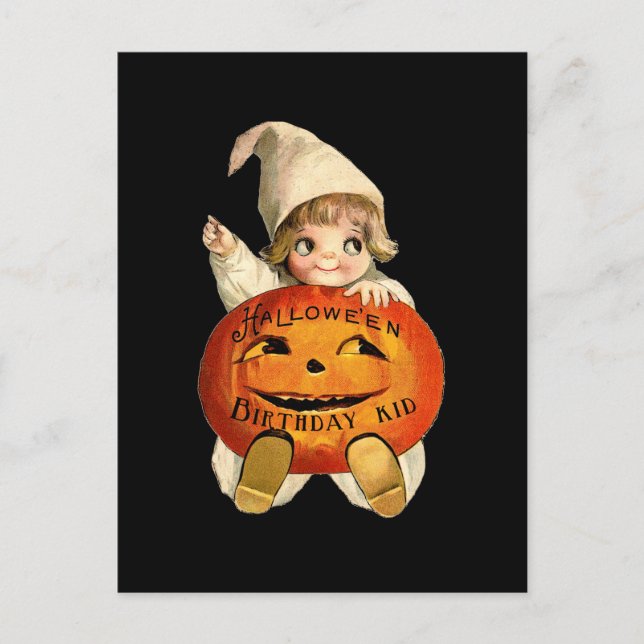 Carte d'anniversaire pour enfants Halloween (Devant)