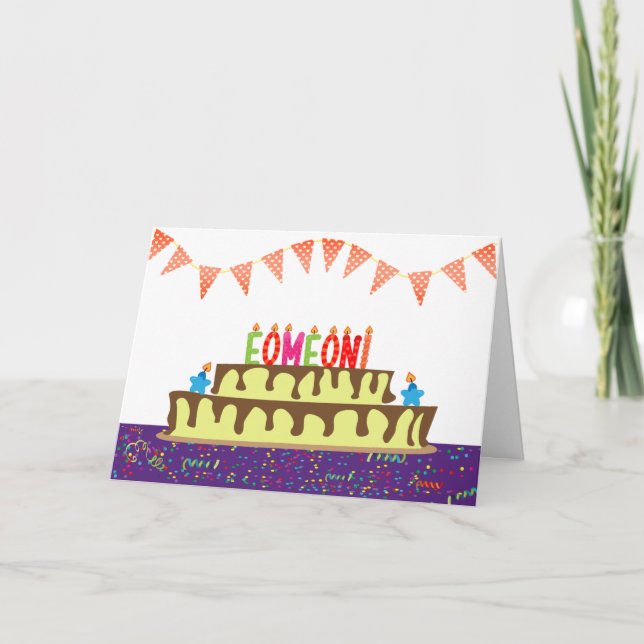 Carte d'anniversaire pour Eomeoni (Devant)