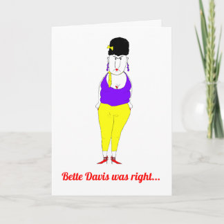 Carte d'anniversaire pour femme âgée grincheuse