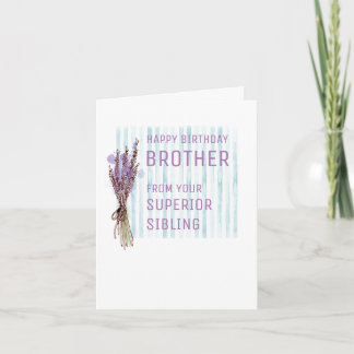 Carte d'anniversaire pour frère