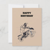 Carte d'anniversaire pour garçon avec croquis de m