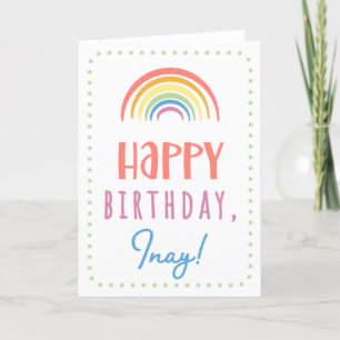 Carte d'anniversaire pour Inay