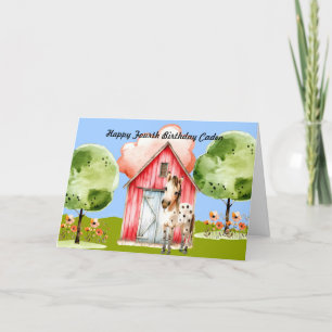 Carte d'anniversaire pour Jeune Garçon avec Pony