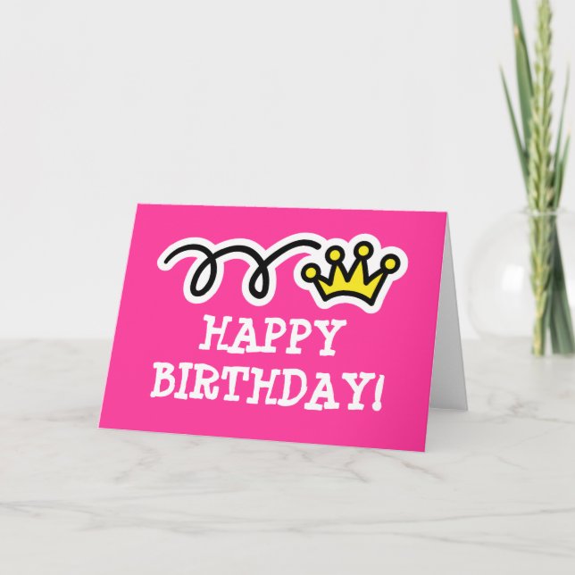 Carte d'anniversaire pour la fille (Devant)