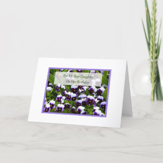 Carte d'anniversaire pour la fille d'étape