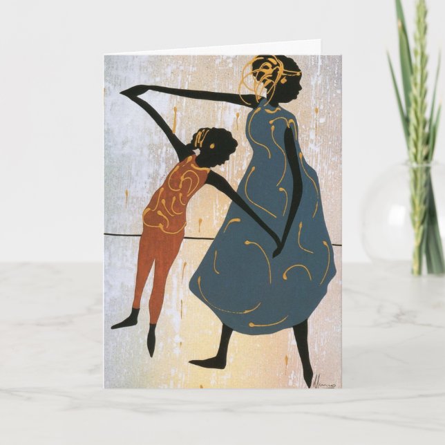 Carte d'anniversaire pour la mère et la fille (Devant)