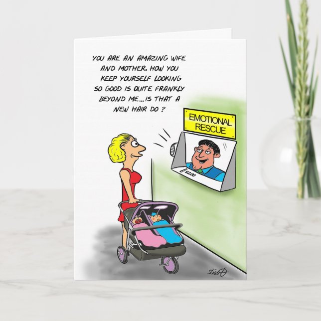 Carte d'anniversaire pour la nouvelle maman avec j (Devant)