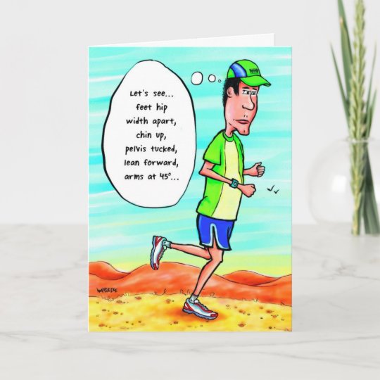 Carte D Anniversaire Pour Le Coureur Zazzle Ca