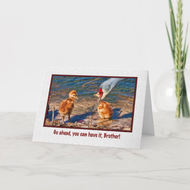 Carte d'anniversaire pour le frère (Devant)