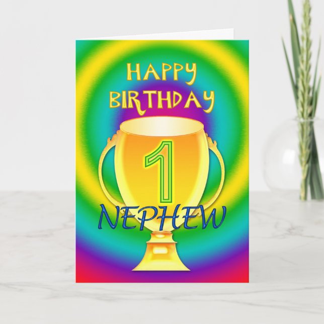 Carte d'anniversaire pour le neveu numéro 1 (Devant)