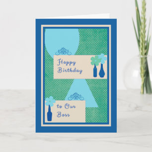 Carte d'anniversaire pour le patron